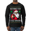 Nothing For You Whore Funny Vulgar Santa Claus Ugly Christmas Sweater Mens Long Sleeve Shirt