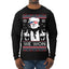 We Won Funny 45 47 President Trump Shot USA Glasses Ugly Christmas Sweater Mens Long Sleeve Shirt