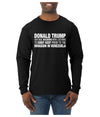 Viral Political Meme Shirt Sweater, Unisex Mens Long Sleeve Shirt