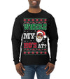 Where My Ho's At? Ugly Christmas Sweater Mens Long Sleeve Shirt