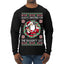 Always Shooting For The Naughty List Ugly Christmas Sweater Mens Long Sleeve Shirt