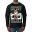 No Lift No Gift Fitness Workout Santa Ugly Christmas Sweater Mens Long Sleeve Shirt