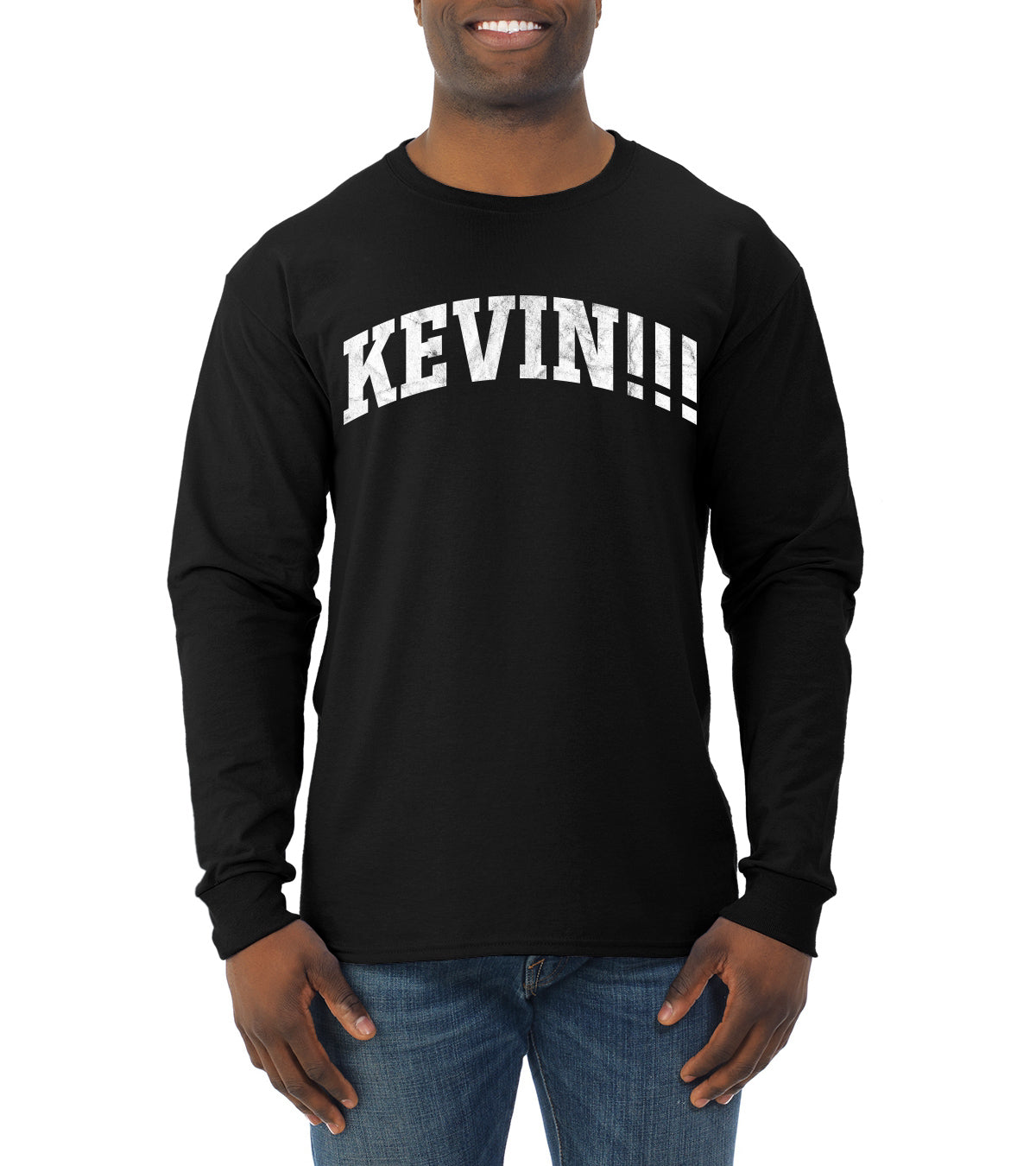 Vintage Movie Quote KEVIN!!! Christmas Mens Long Sleeve Shirt