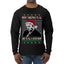 Sleepy Joe Merry Xmas To All And All A Good Night Ugly Christmas Sweater Mens Long Sleeve Shirt