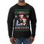 Here To F Stuff Up Step Brothers Holiday Pose Ugly Christmas Sweater Mens Long Sleeve Shirt