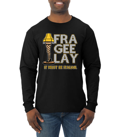 FRA-GEE-LAY Leg Lamp Story Christmas Mens Long Sleeve Shirt