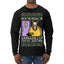 Holiday Armadillo Part Jewish TV Show Ugly Christmas Sweater Mens Long Sleeve Shirt