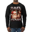 Santa Claus Bootleg Rap Music Style Ugly Christmas Sweater Mens Long Sleeve Shirt