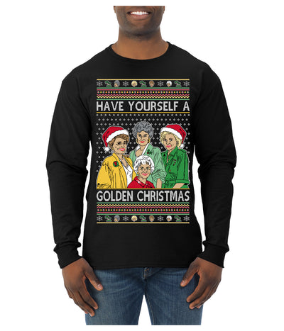Have Yourself a Golden Christmas Classic TV Show Ugly Christmas Sweater Mens Long Sleeve Shirt