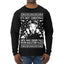It's Not Christmas Until Hans Gruber Falls From Nakatomi Plaza White Ugly Christmas Sweater Mens Long Sleeve Shirt