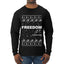 Freedom, Charlie Kirk Political Activist, Right Wing, Ugly Christmas Sweater Mens Long Sleeve Shirt