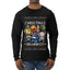 Christmas Brainrot, Ugly Christmas Sweater Mens Long Sleeve Shirt