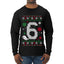 Christmas 6 Meme, Ugly Christmas Sweater Unisex Mens Long Sleeve Shirt