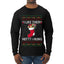 Hefty And Hung Christmas Sweater, Funny  Ugly Christmas Sweater  Mens Long Sleeve Shirt