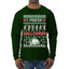 I Prefer Halloween Dancing Skeletons Ugly Christmas Sweater Mens Long Sleeve Shirt