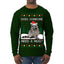 Does Someone Need a Hug? Cute Raccoon Ugly Christmas Sweater Mens Long Sleeve Shirt