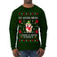 Good News I Saw a Dog Today Funny Ugly Christmas Sweater Mens Long Sleeve Shirt