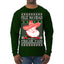 Feliz Navidad Puro Pinche Pari Funny Spanish Song Ugly Christmas Sweater Mens Long Sleeve Shirt