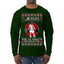 Jesus the Ultimate Deadlifter Funny Ugly Christmas Sweater Mens Long Sleeve Shirt