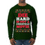 Die Hard is Not a Christmas Movie Classic, McClane Hans Nakatomi Plaza Xmas Party Holiday Movies Ugly Christmas Sweater Mens Long Sleeve Shirt