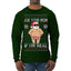 Ask Your Mom If I'm Real Funny, Funny Dirty Inappropriate Censored Santa Claus Ugly Christmas Sweater Mens Long Sleeve Shirt