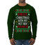 First Christmas With My Hot New Fiance Classic Newlywed Ugly Christmas Sweater Mens Long Sleeve Shirt