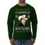 Ya Llegaron Las Nieves De Enero Chalino January Snow Ugly Christmas Sweater Mens Long Sleeve Shirt