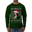 Kamala La La Funny Santa Hat Classic Xmas Song Carol Ugly Christmas Sweater Mens Long Sleeve Shirt