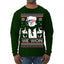 We Won Funny 45 47 President Trump Shot USA Glasses Ugly Christmas Sweater Mens Long Sleeve Shirt
