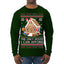The Only House I Can Afford Funny Millennial Meme Ugly Christmas Sweater Mens Long Sleeve Shirt