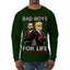 Bad Boys for Life Donald Trump JD Vance Funny 90s Movie Ugly Christmas Sweater Mens Long Sleeve Shirt