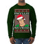 Office Phyllis Navidad Happy Holiday Ugly Christmas Sweater Mens Long Sleeve Shirt