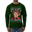 Shut Up Hippy It's Christmas Ugly Christmas Sweater Mens Long Sleeve Shirt