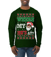 Where My Ho's At? Ugly Christmas Sweater Mens Long Sleeve Shirt