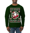 Always Shooting For The Naughty List Ugly Christmas Sweater Mens Long Sleeve Shirt