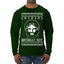 Birthday Boy Jesus Christ Ugly Christmas Sweater Mens Long Sleeve Shirt