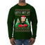 Let's Get Lit Clark Vacation Ugly Christmas Sweater Mens Long Sleeve Shirt