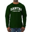 Vintage Movie Quote Santa! I Know Him Christmas Mens Long Sleeve Shirt