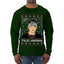 Peso Feliz Navidad Pluma Ugly Christmas Sweater Mens Long Sleeve Shirt