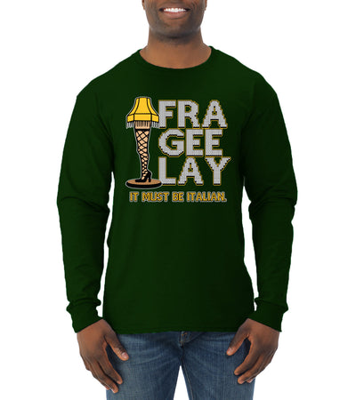 FRA-GEE-LAY Leg Lamp Story Christmas Mens Long Sleeve Shirt