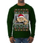 Come Out to the Coast Have a Few Laughs Die Hard McClane Ugly Christmas Sweater Mens Long Sleeve Shirt