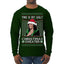 This Is My Ugly Sweater Funny Santa Kamala Harris Ugly Christmas Sweater Mens Long Sleeve Shirt