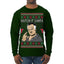 Watch It Santa Funny Paulie Italian Mafia TV Show Ugly Christmas Sweater Mens Long Sleeve Shirt