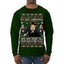 It's Not Christmas Until Hans Gruber Falls From Nakatomi Plaza Color Ugly Christmas Sweater Mens Long Sleeve Shirt