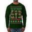 Tis' The Season To Be Naughty Unisex Ugly Christmas Sweater Mens Long Sleeve Shirt