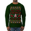 Now I Have a Machine Gun Ho Ho Ho Nakatomi Die Hard McClane Classic 80s Xmas Movie Ugly Christmas Sweater Mens Long Sleeve Shirt