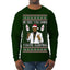 He Sees You When You're Sleeping, Funny Santa P Diddy Diddler Funny Party Viral Music Baby Oil Meme Ugly Christmas Sweater Mens Long Sleeve Shirt