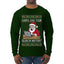 Santa Saw Your Search History, Funny Internet Humor, Ugly Christmas Sweater Mens Long Sleeve Shirt