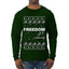 Freedom, Charlie Kirk Political Activist, Right Wing, Ugly Christmas Sweater Mens Long Sleeve Shirt