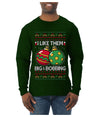 Big and Bobbing, Funny Ugly Christmas Sweater Unisex Mens Long Sleeve Shirt